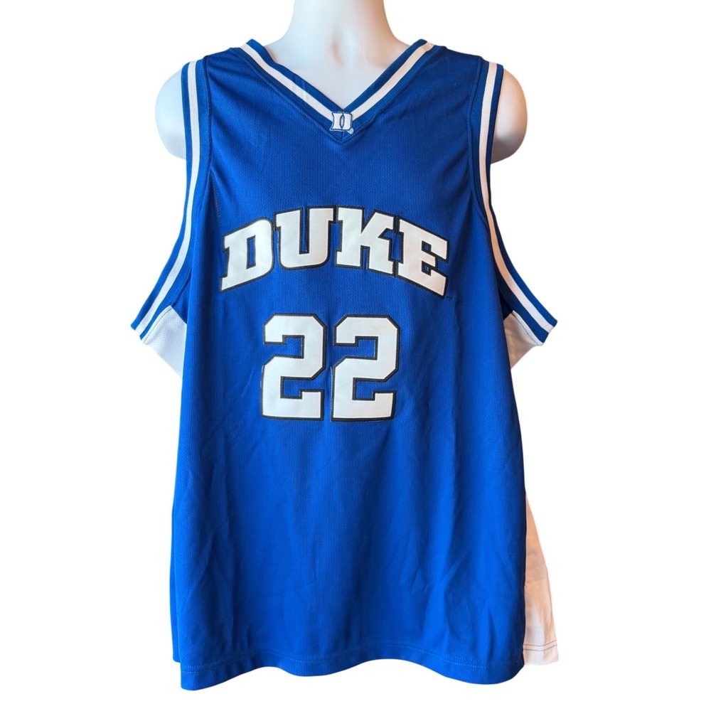Duke Blue Devils #22 Foot Locker Basketball Jersey Blue White Size XL